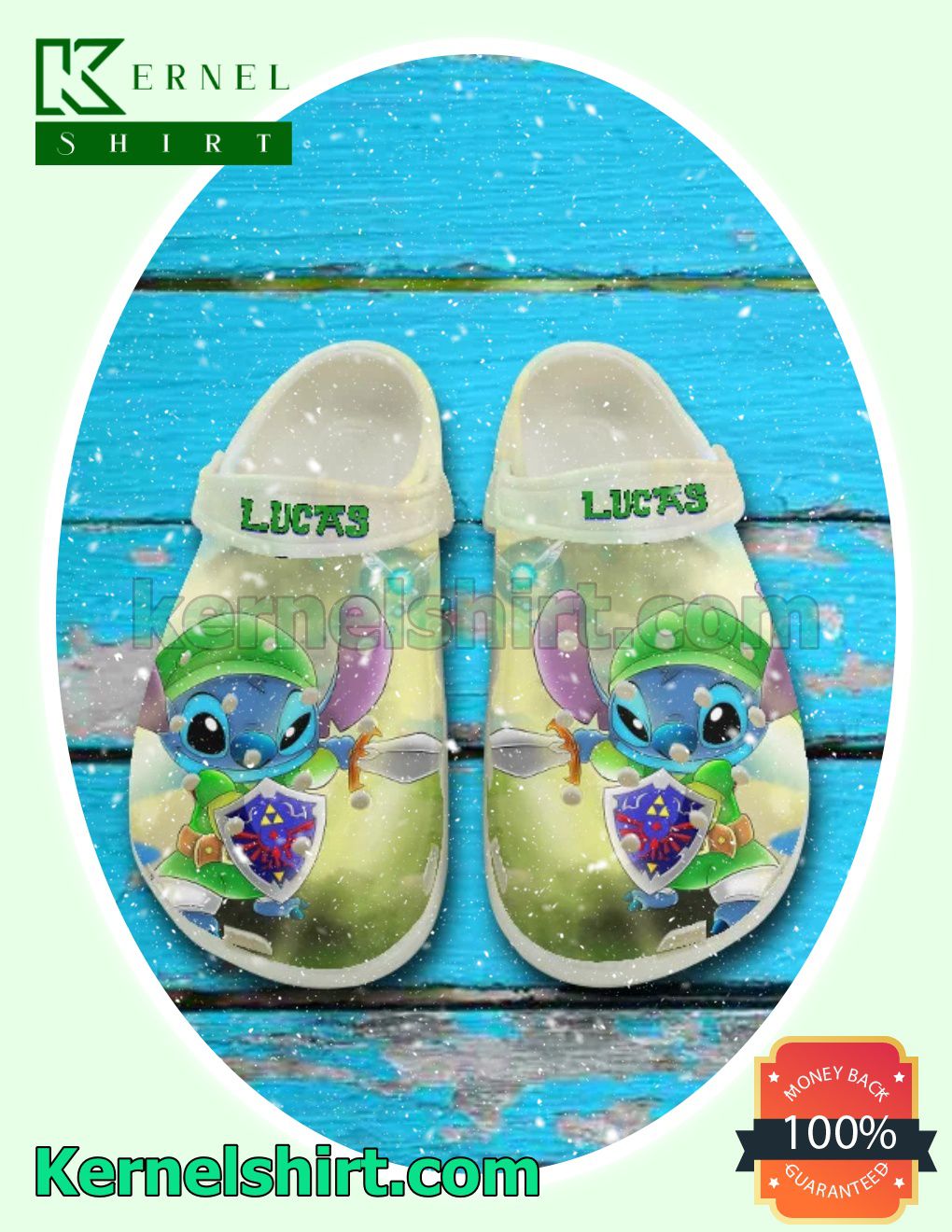 Personalized Stitch As The Legend of Zelda Clogs Slippers Sandals