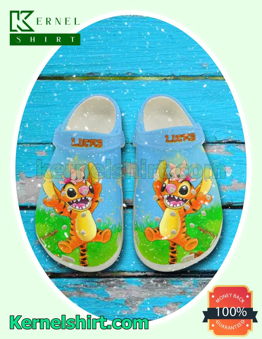 Personalized Stitch As Tiger Winnie The Pooh Clogs Slippers Sandals