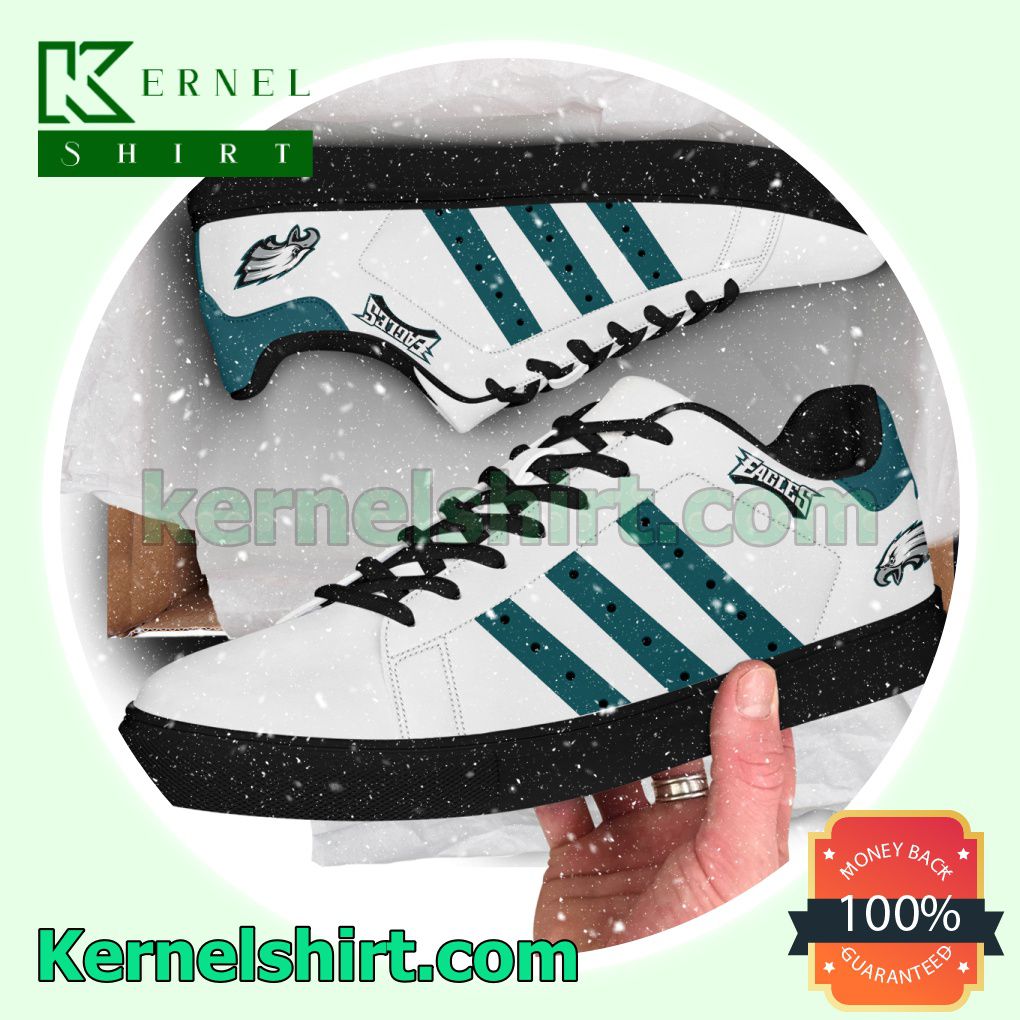 Philadelphia Eagles NFL Rugby Logo Low Top Shoes a