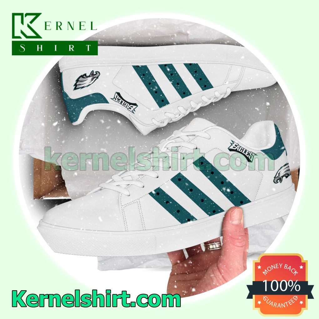 Philadelphia Eagles NFL Rugby Logo Low Top Shoes