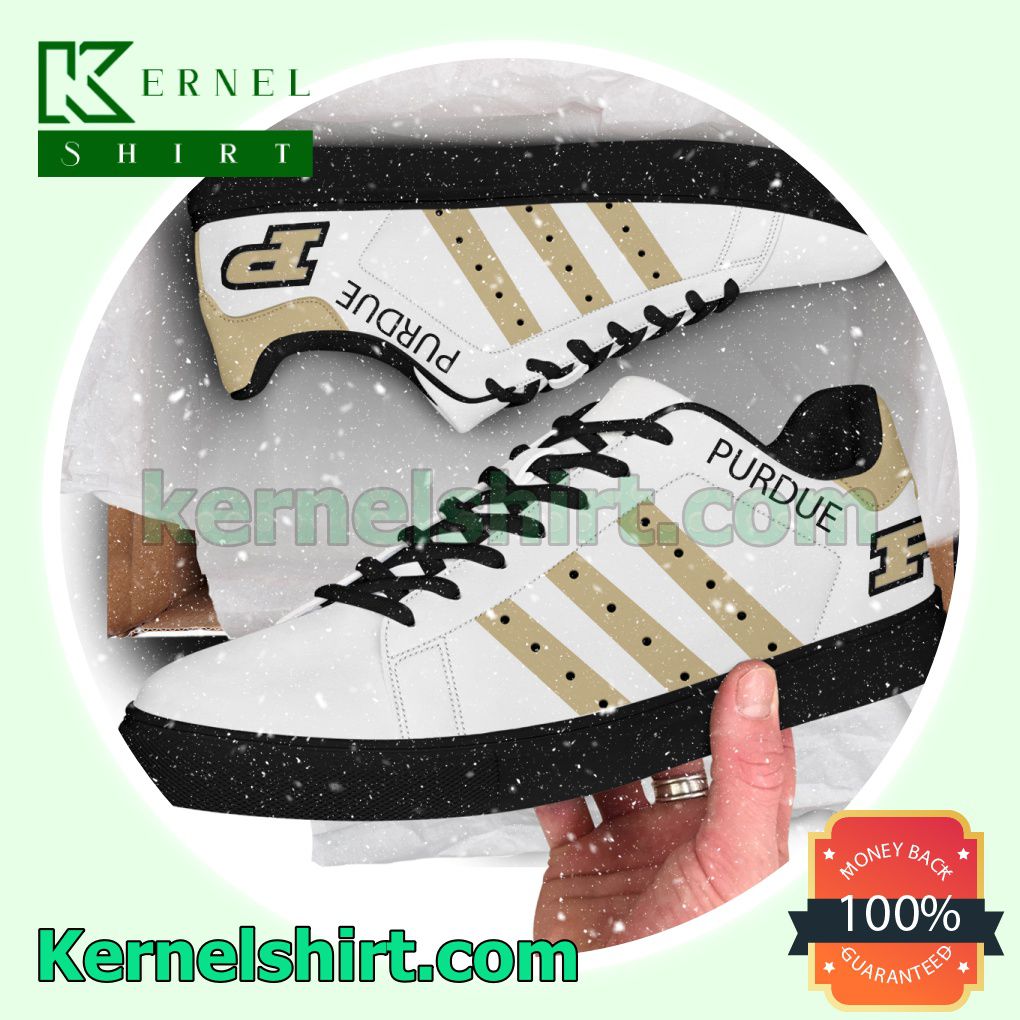 Purdue NCAA Logo Low Top Shoes a