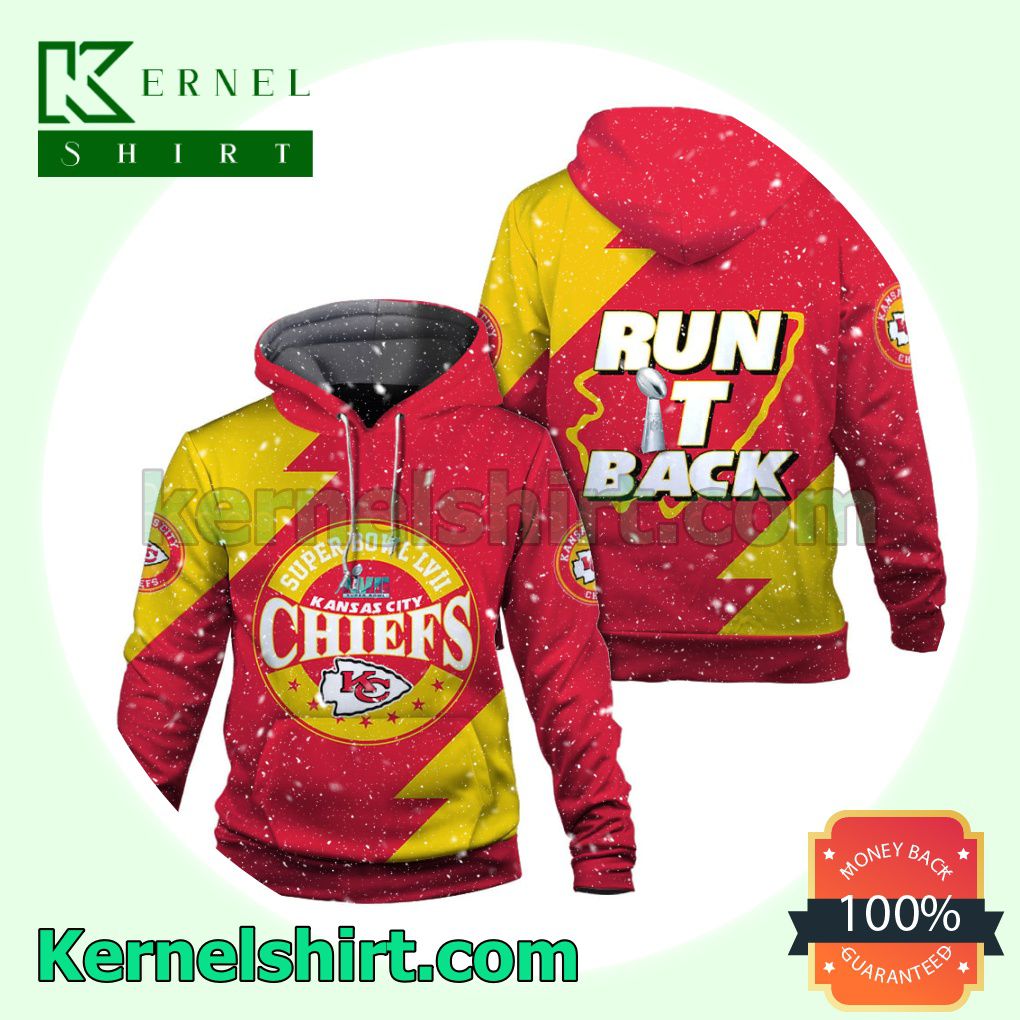 Run It Back Kansas City Chiefs Jersey Hooded Sweatshirts