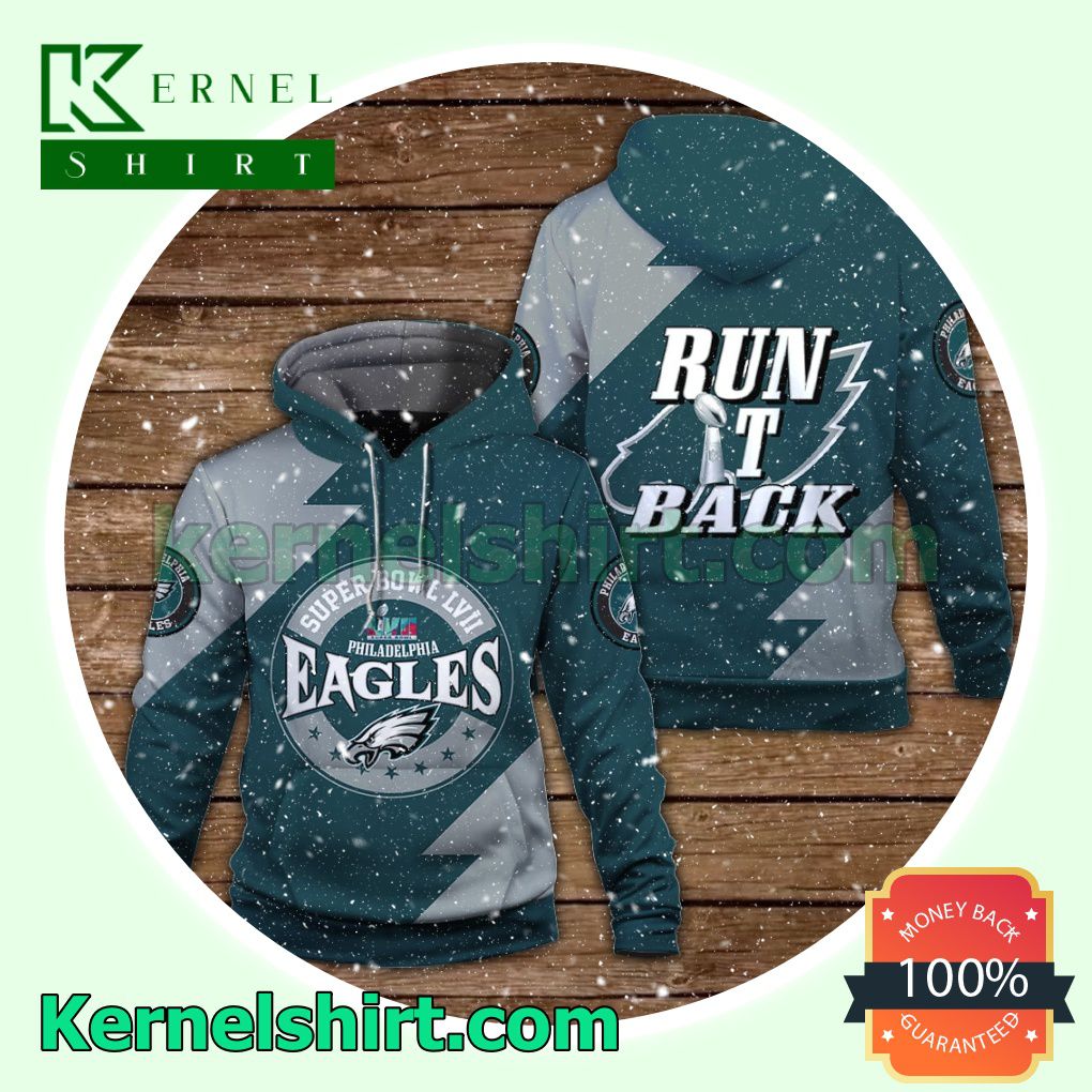 Run It Back Philadelphia Eagles Jersey Hooded Sweatshirts