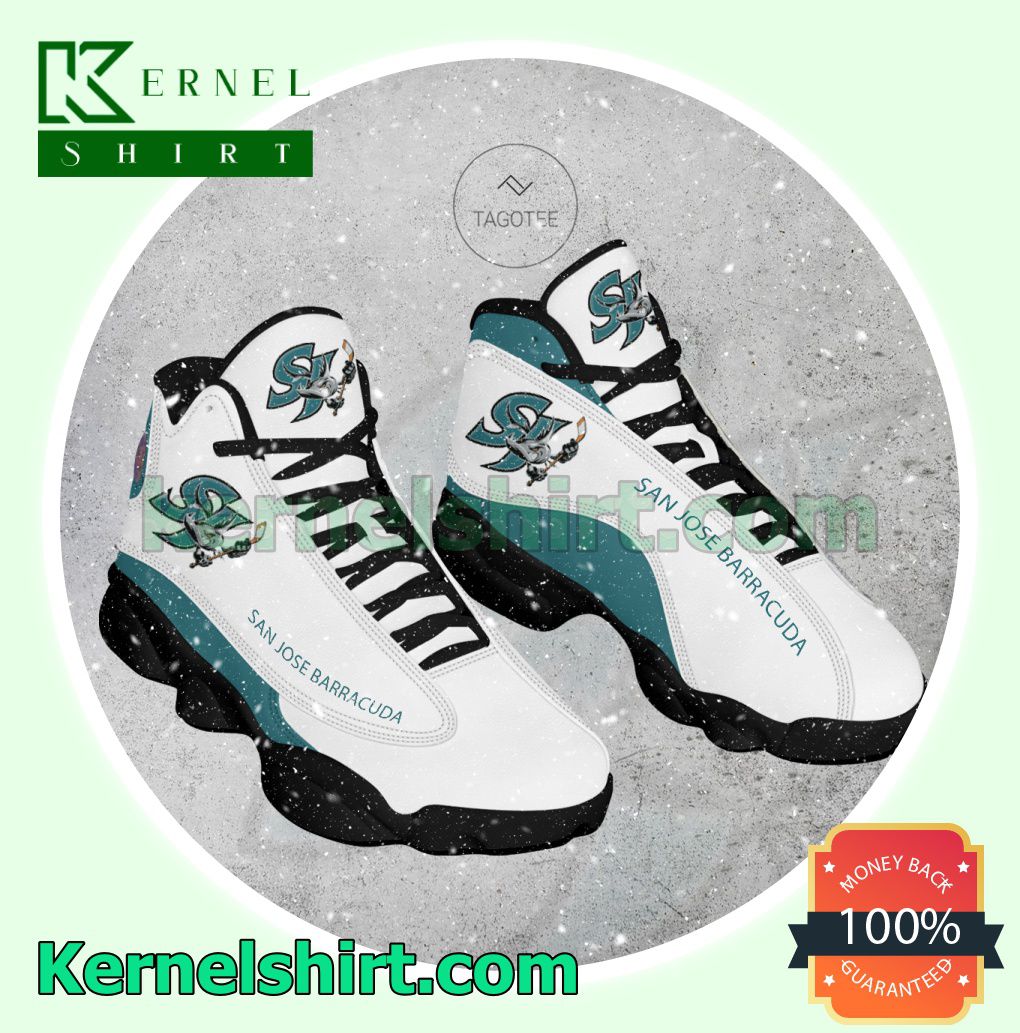 San Jose Barracuda Logo Jordan Workout Shoes a