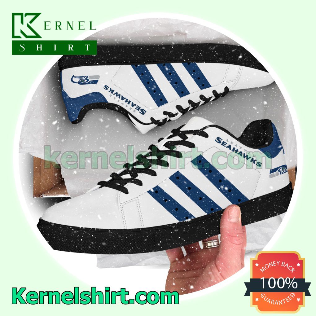 Seattle Seahawks NFL Rugby Logo Low Top Shoes a