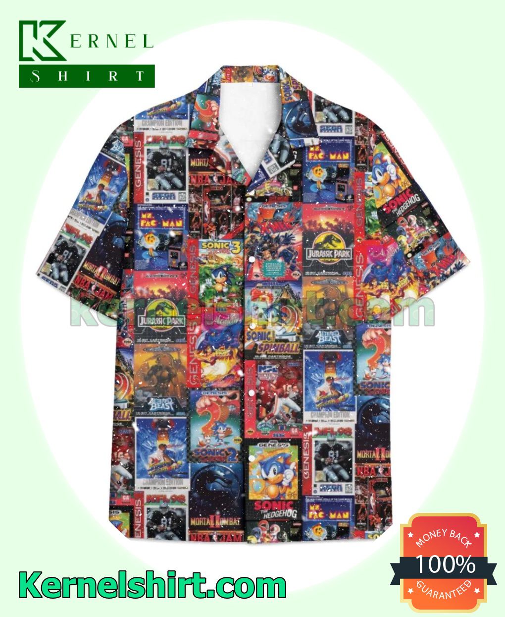 Sega Genesis Poster Beach Shirt