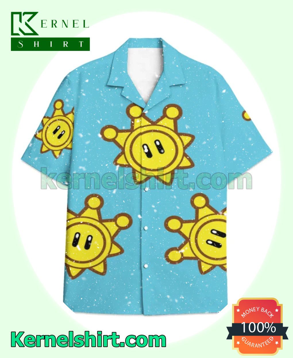 Super Mario Star Beach Shirt