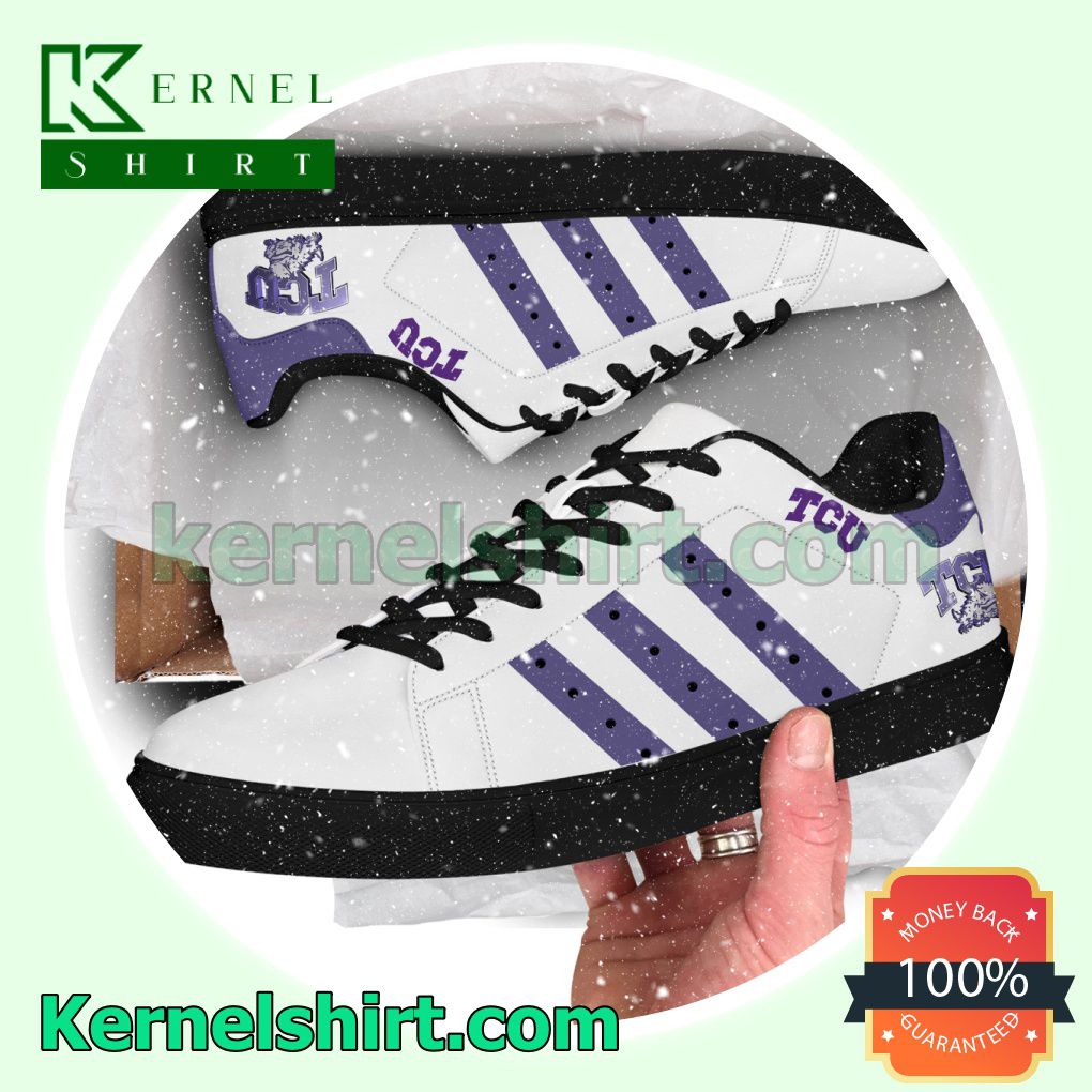 TCU NCAA Logo Low Top Shoes a