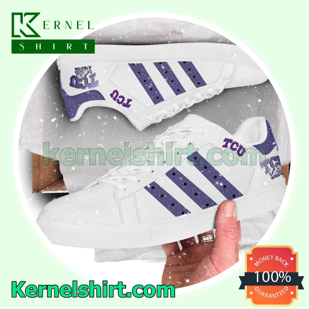 TCU NCAA Logo Low Top Shoes