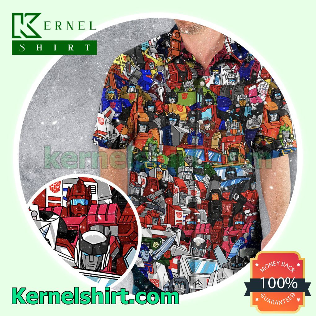 Transformers Characters Beach Shirts