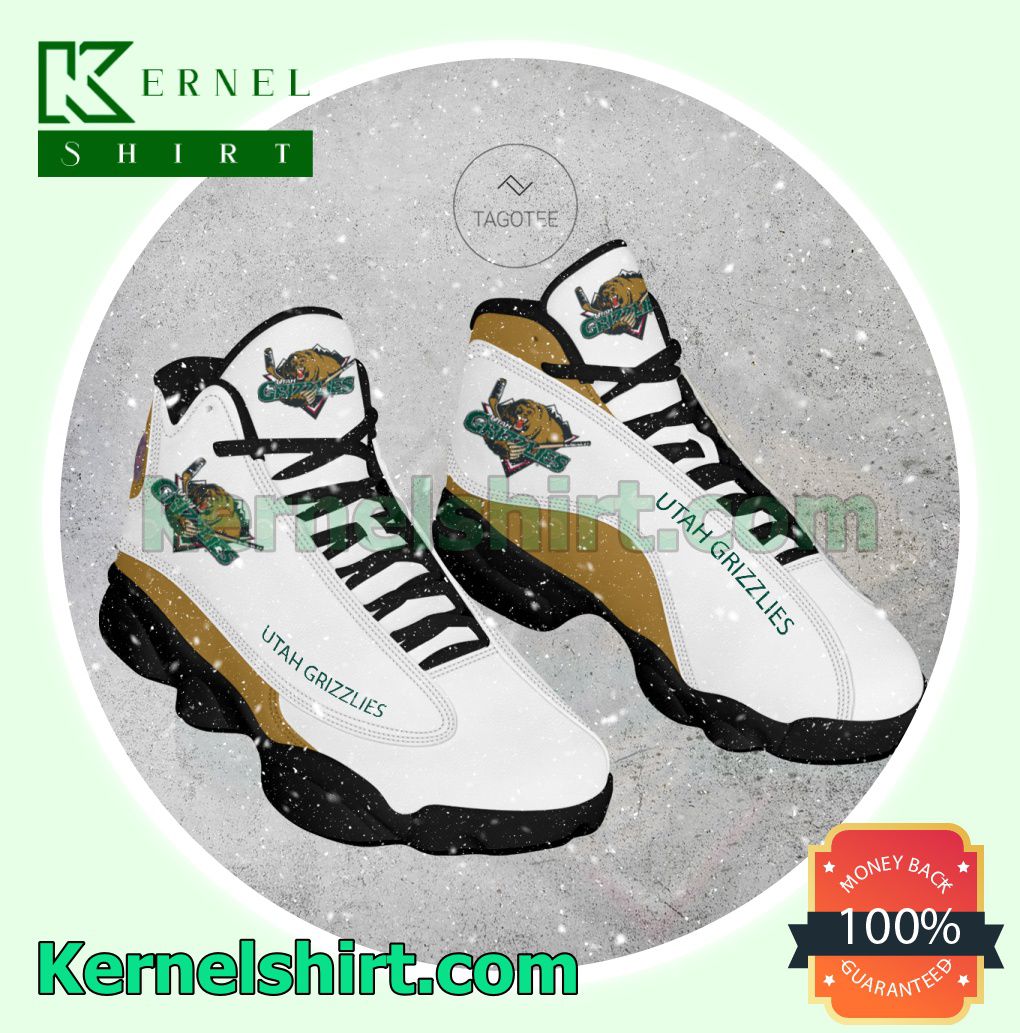 Utah Grizzlies Logo Jordan Workout Shoes a