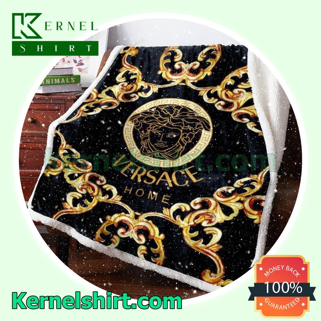 Versace Home Baroque Pattern Soft Blanket