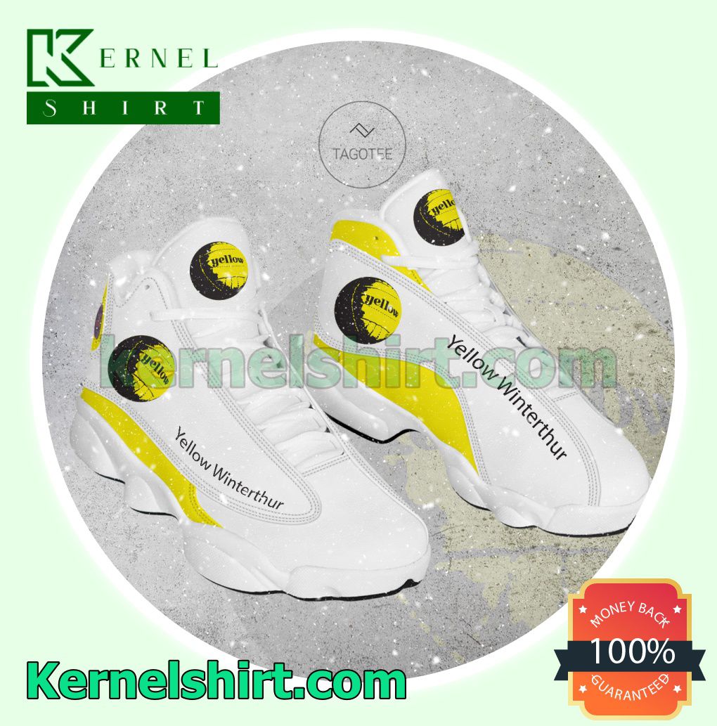 Yellow Winterthur Logo Jordan Workout Shoes