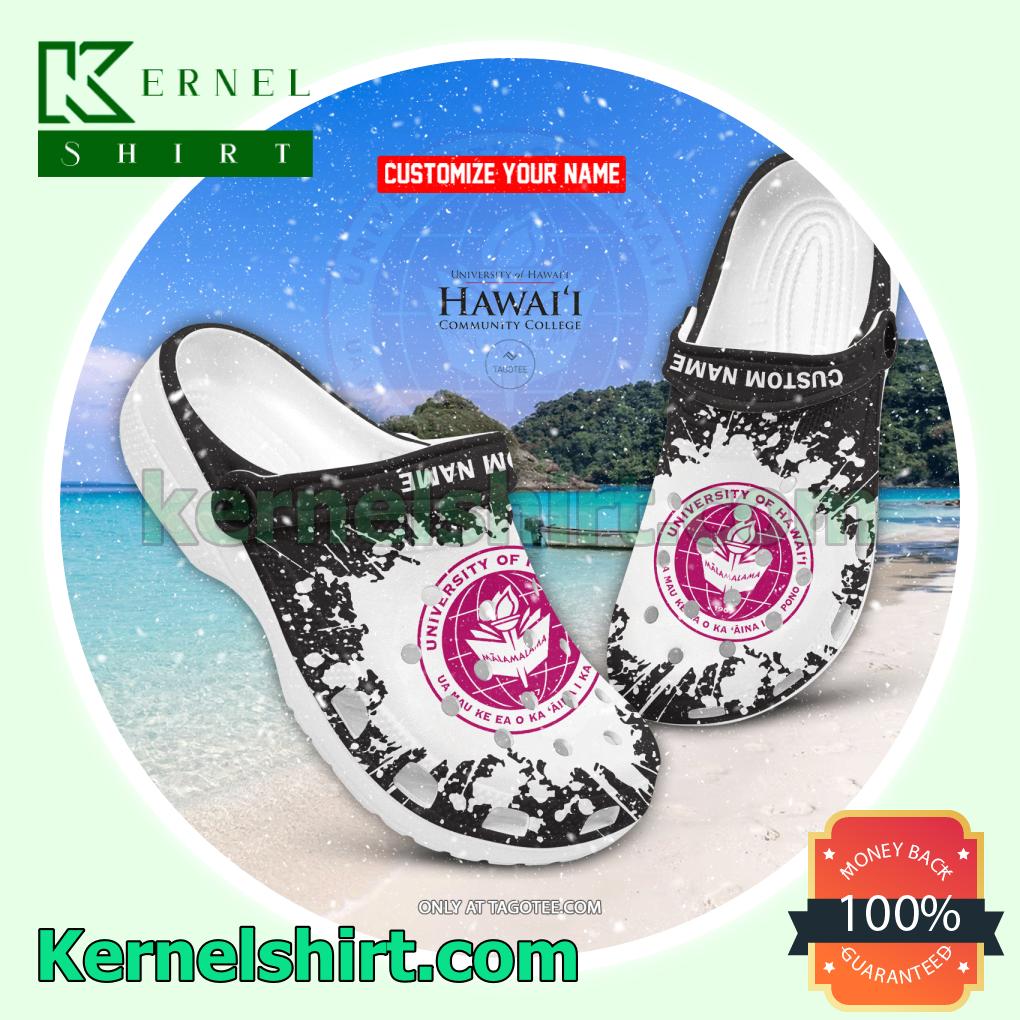 Hawaii Community College Personalized Crocs Sandals