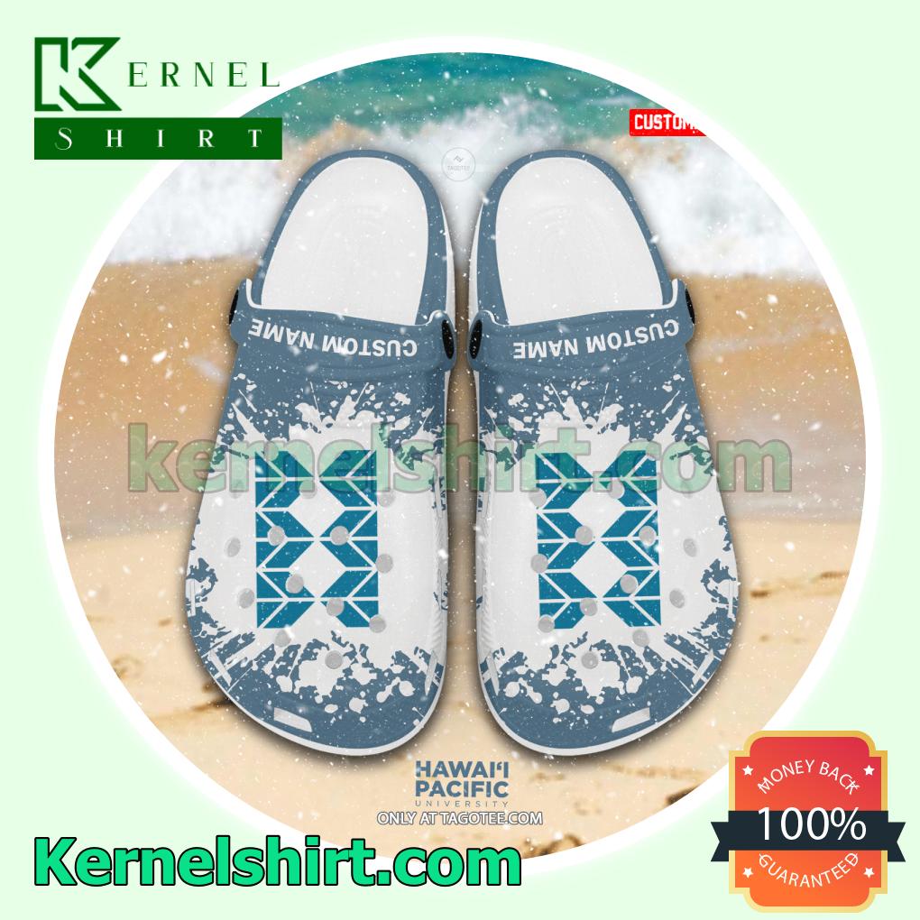 Hawaii Pacific University Personalized Crocs Sandals a