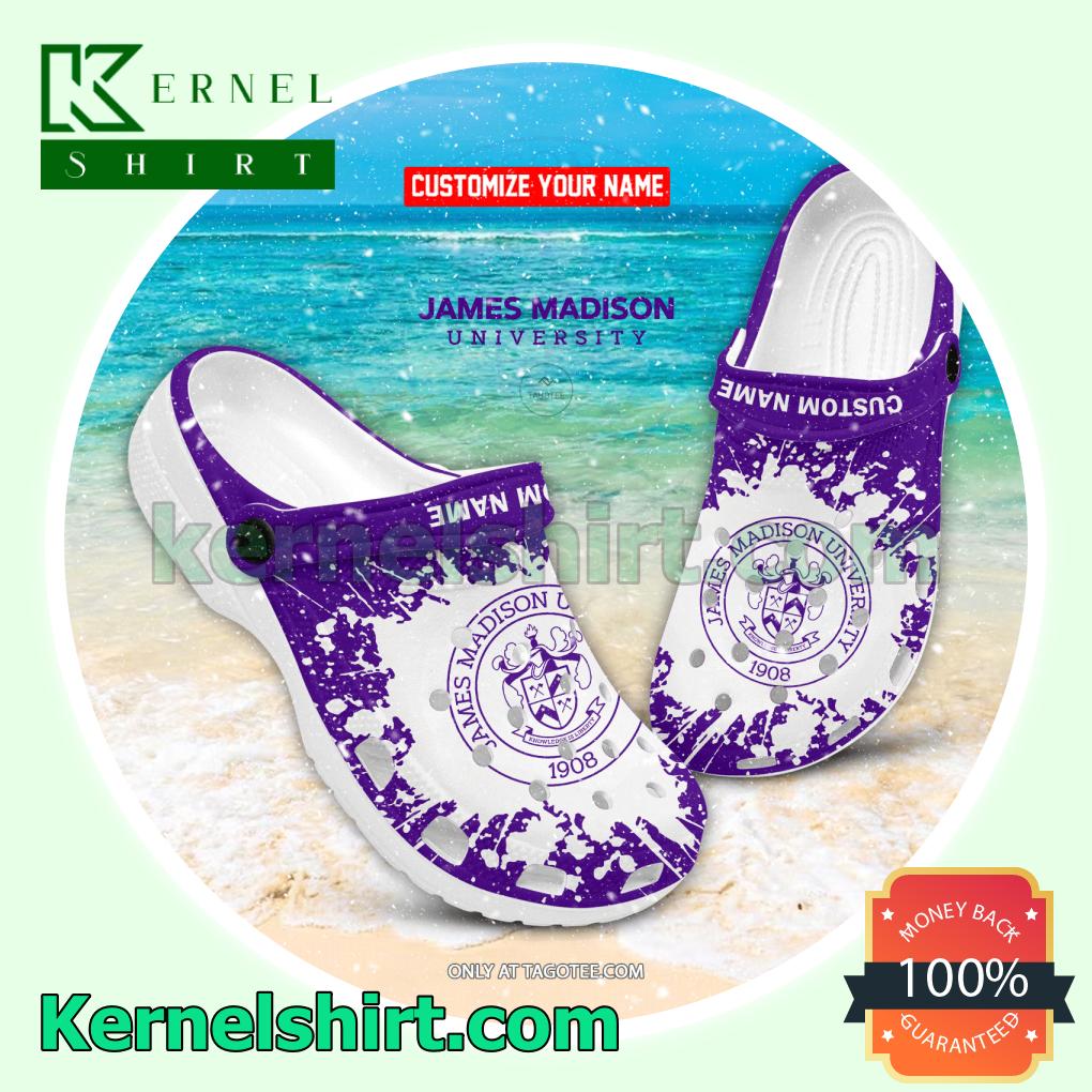 James Madison University Personalized Crocs Sandals