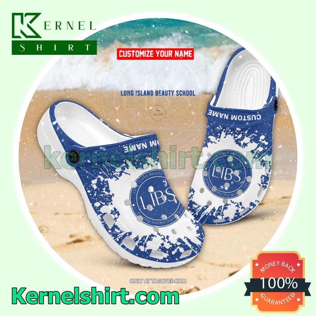 Long Island Beauty School Personalized Crocs Sandals