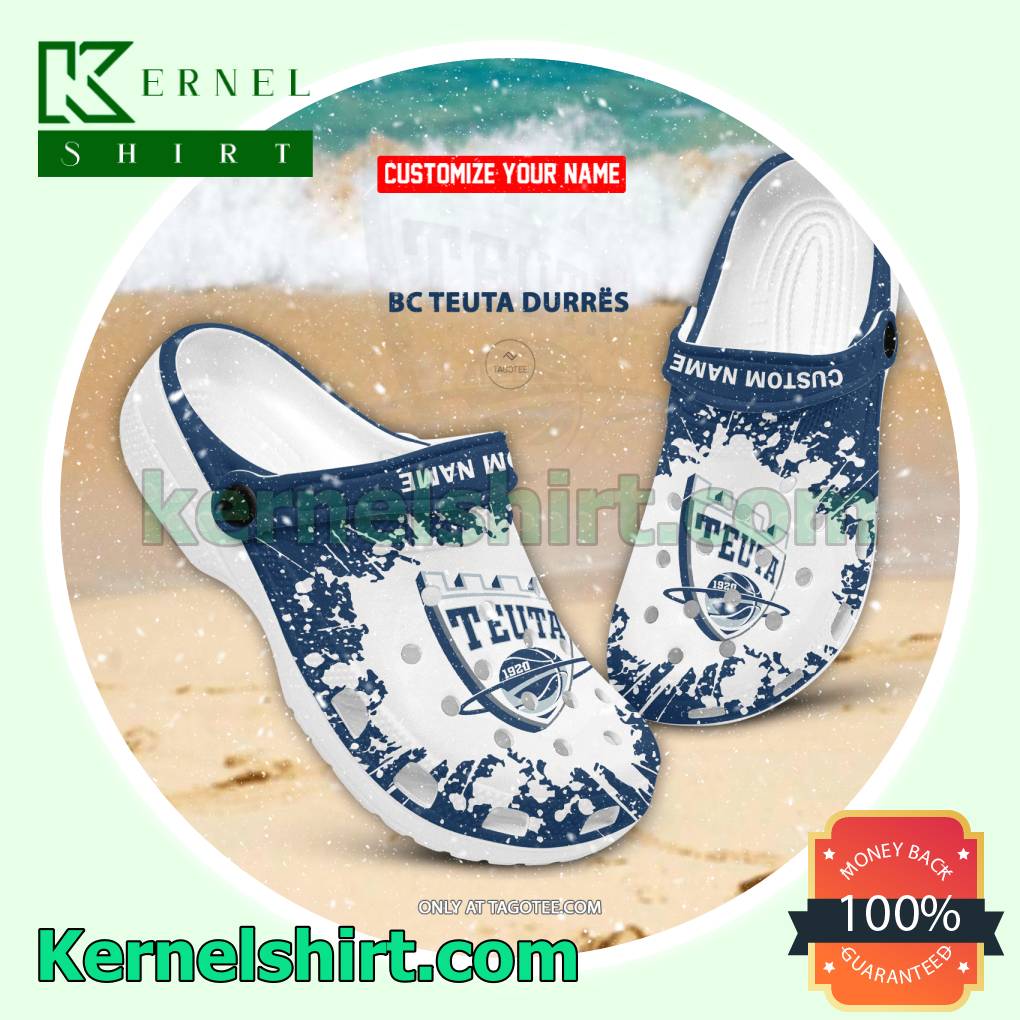 BC Teuta Durres Custom Crocs Sandals