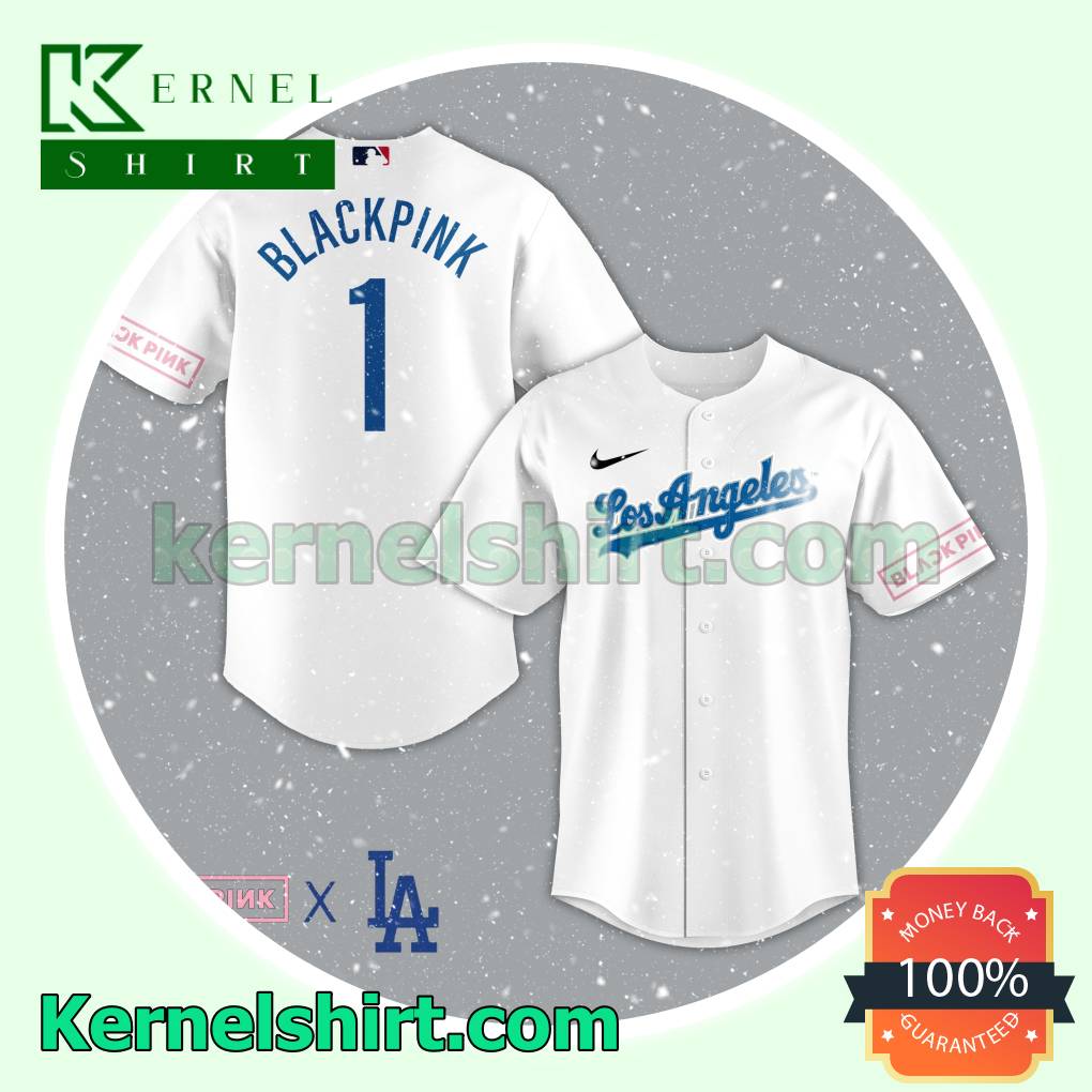 Black Pink Los Angeles Dodgers Jersey Shirts