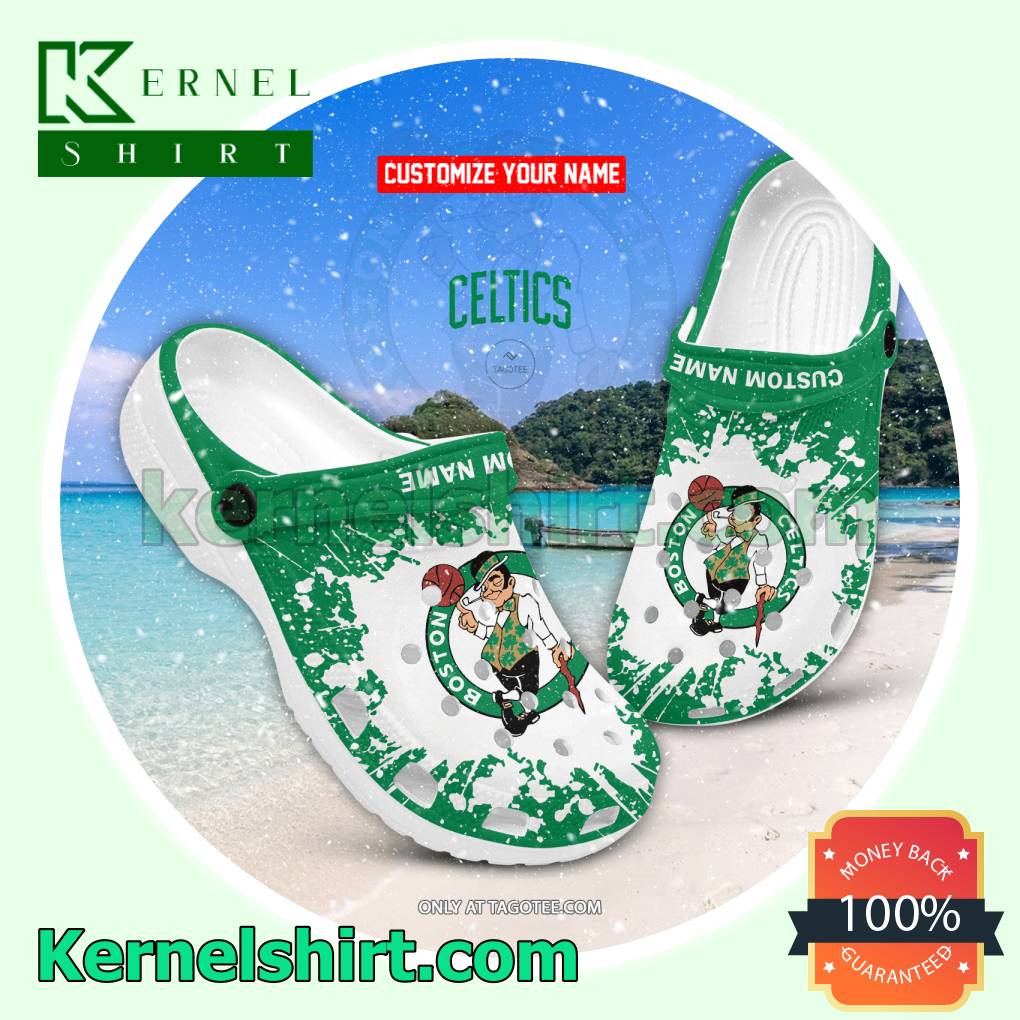 Boston Celtics Custom Crocs Sandals