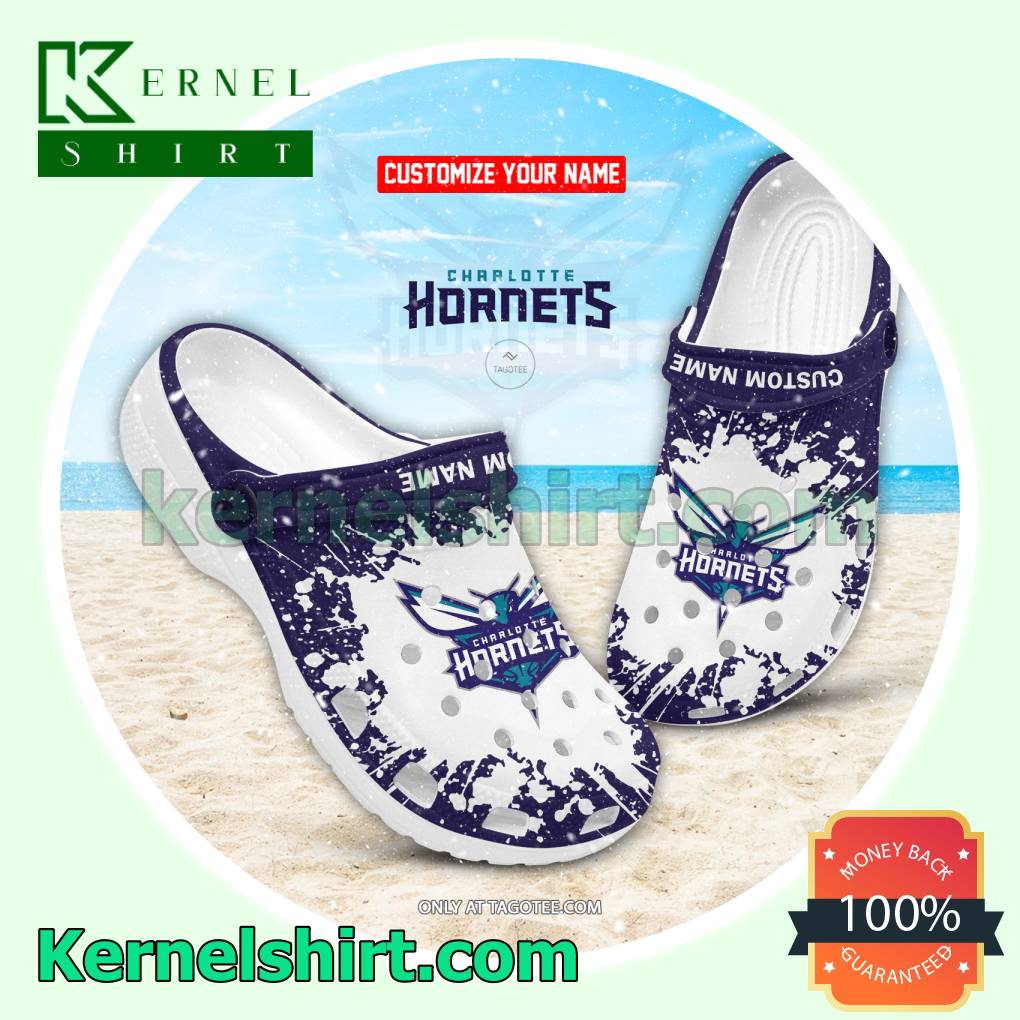 Charlotte Hornets Custom Crocs Sandals