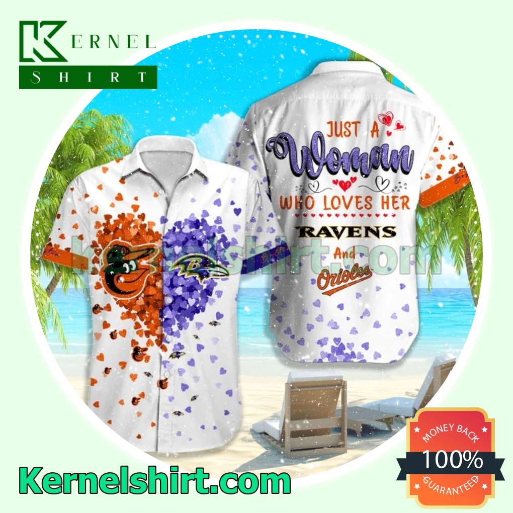 Ravens Orioles Hawaiian Shirt And Shorts