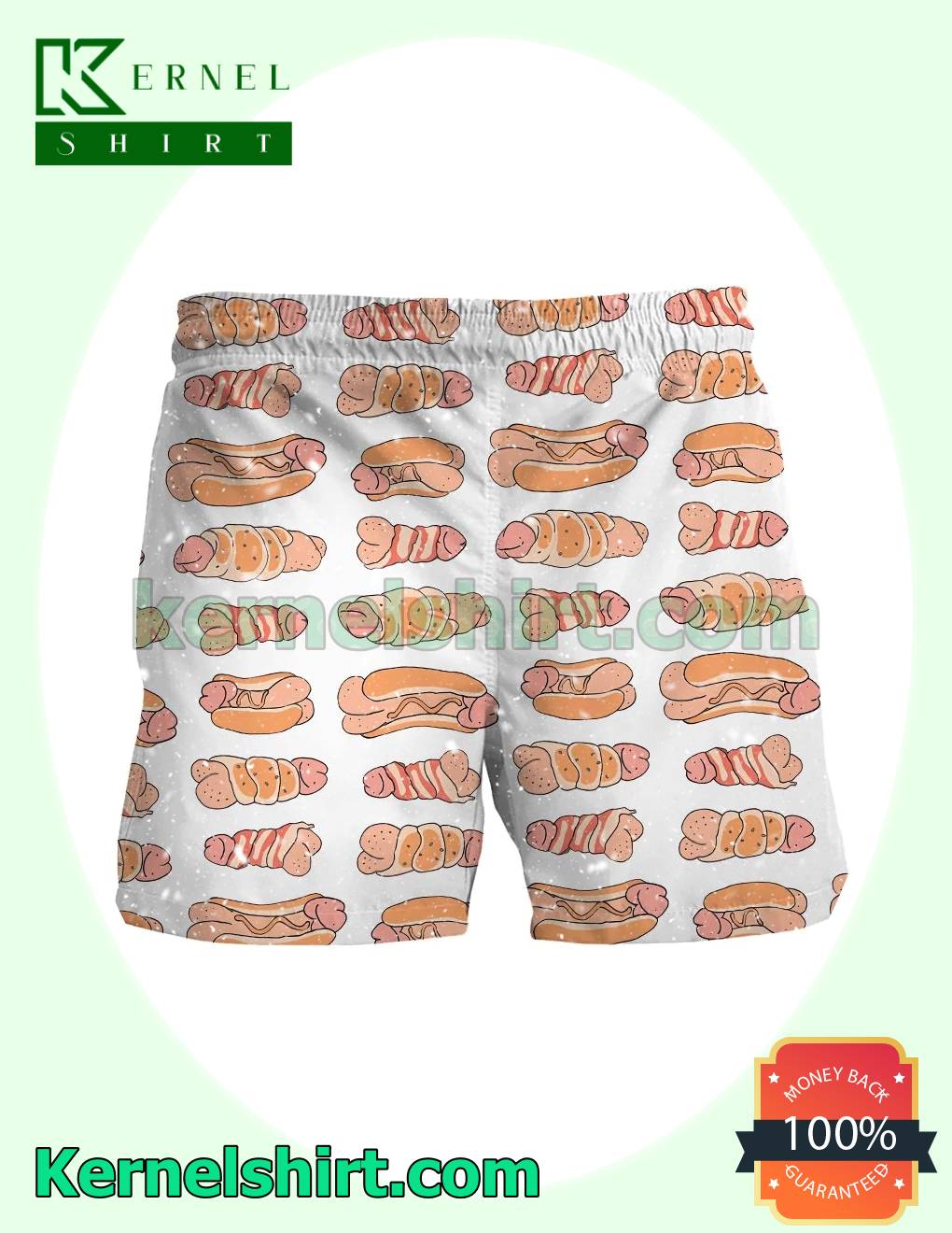 Fast Shipping Cock Dick Hot Dog Funny Board Shorts
