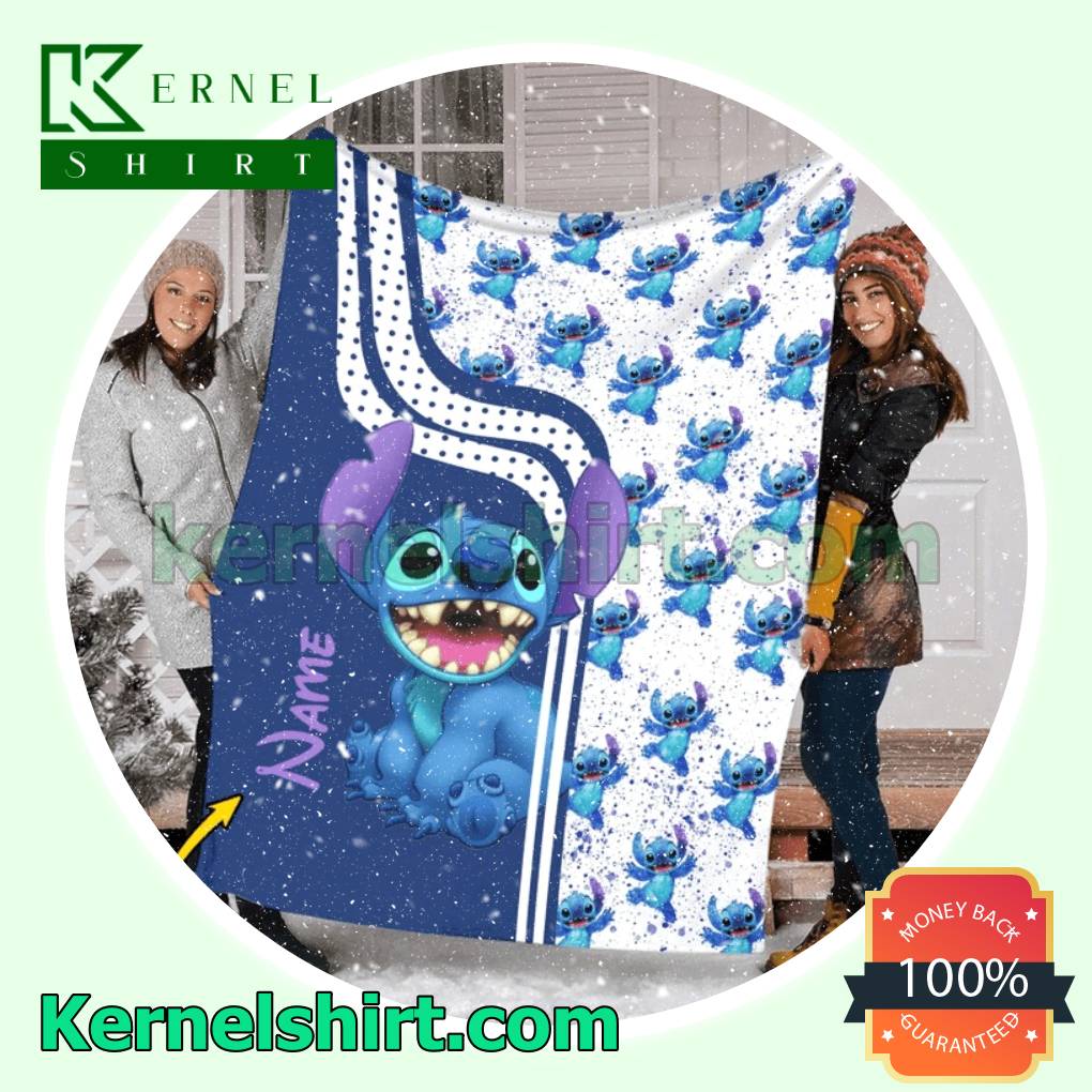 Cute Stitch Pattern Personalized Warn Blanket