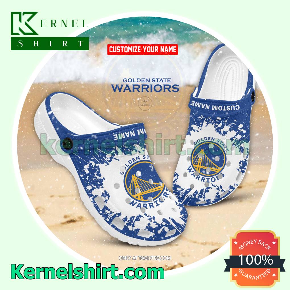 Golden State Warriors Custom Crocs Sandals