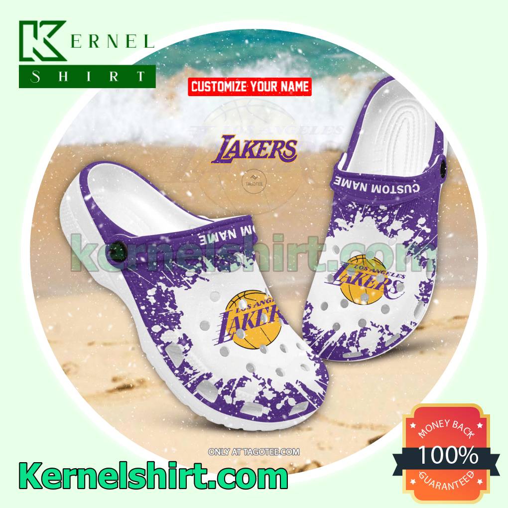 Los Angeles Lakers Custom Crocs Sandals
