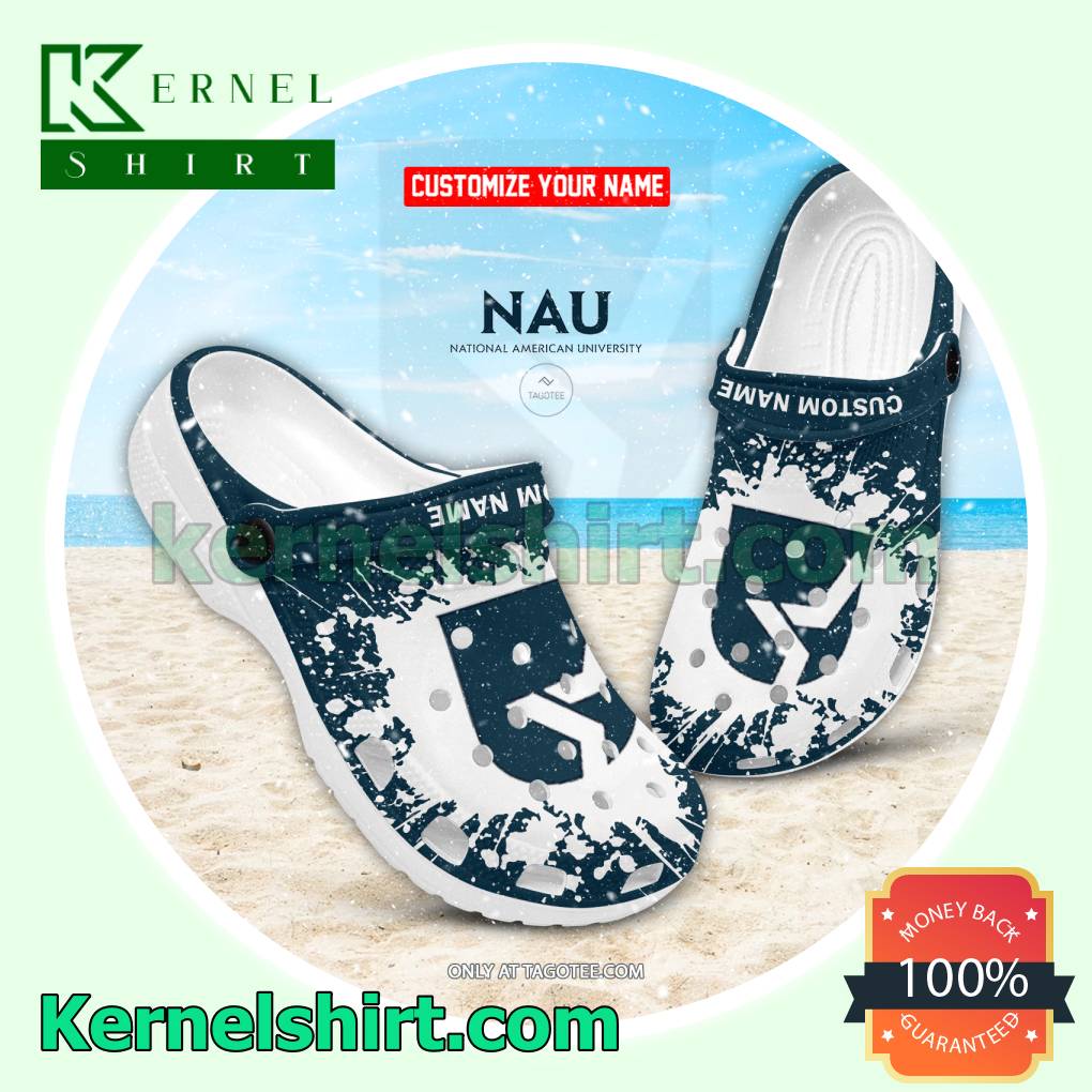 National American University Crocs Sandals