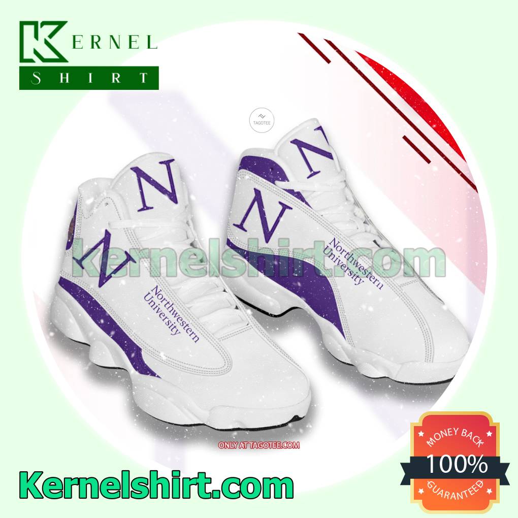 Northwestern University Logo Nike Running Sneakers a