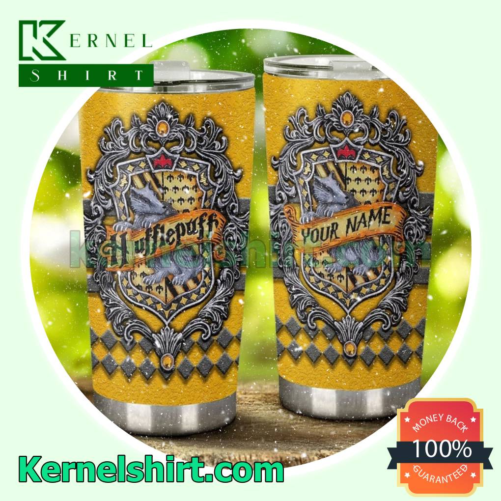 Great Personalized Harry Potter Hufflepuff Travel Tumbler