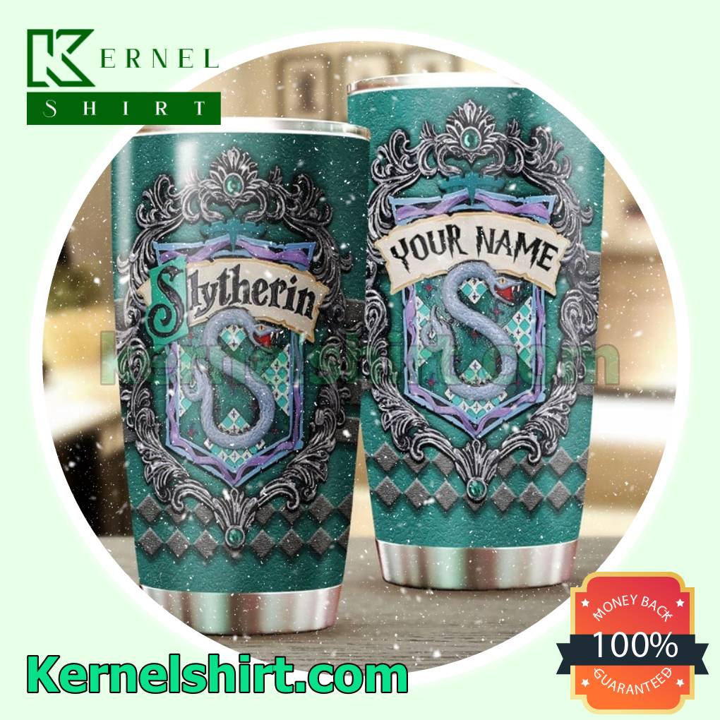 Personalized Harry Potter Slytherin Travel Tumbler