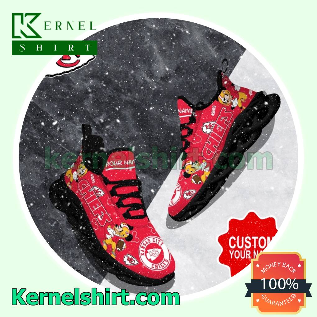 Personalized Mickey Mouse Kansas City Vs San Francisco 49er Custom Walking Sneakers