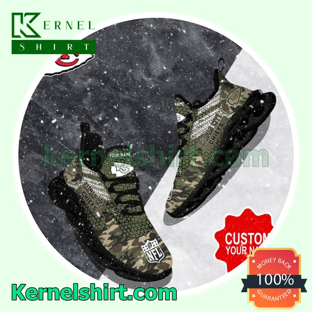 Personalized Nfl Kansas City Camouflage Custom Walking Sneakers