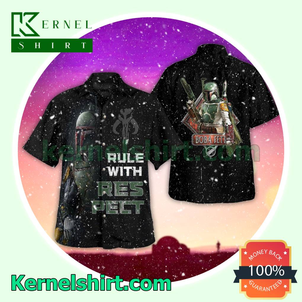 Star Wars Boba Fett Rule With Respect Short Sleeve Shirt