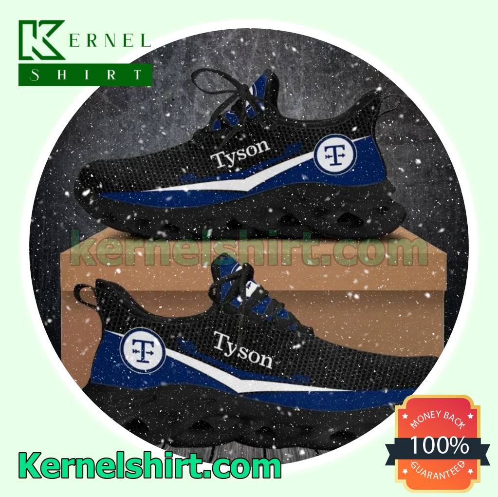 Tyson Foods Blue Custom Walking Sneakers