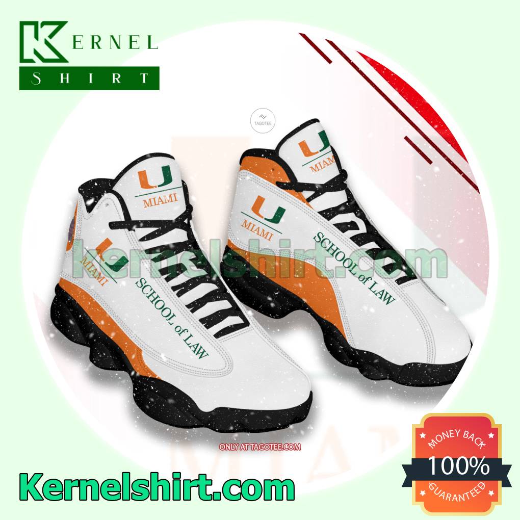 University of Miami School of Law Logo Nike Running Sneakers