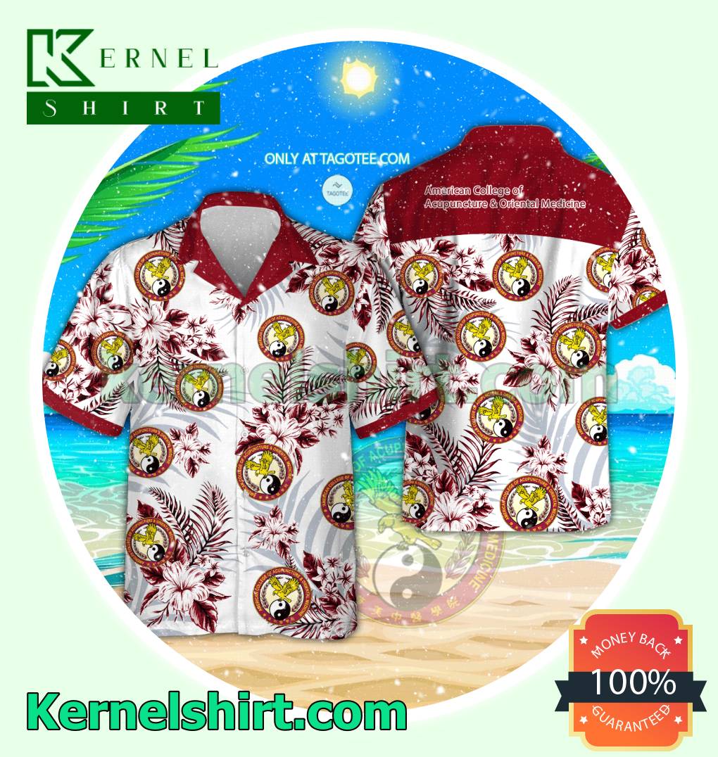 American College of Acupuncture and Oriental Medicine Summer Beach Shirts