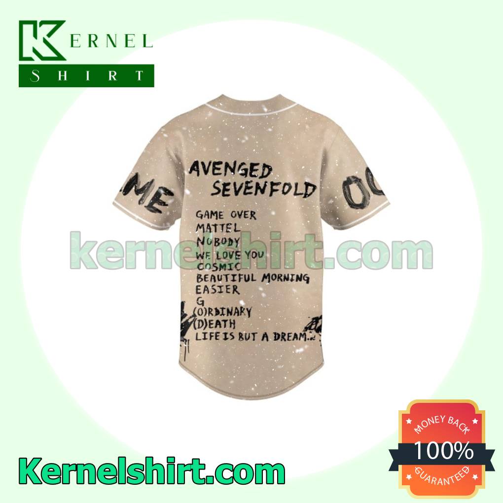 Avenged Sevenfold Life Is But A Dream Fan Jersey Shirts b