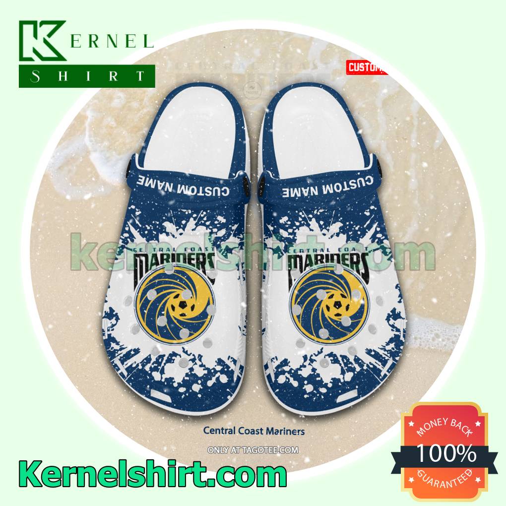 Central Coast Mariners Football Crocs Sandals a