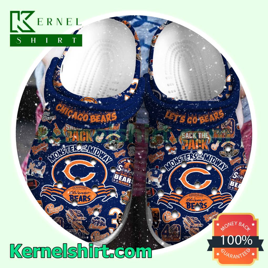 Chicago Bears Let's Go Bears Unisex Crocs - Shop trending fashion