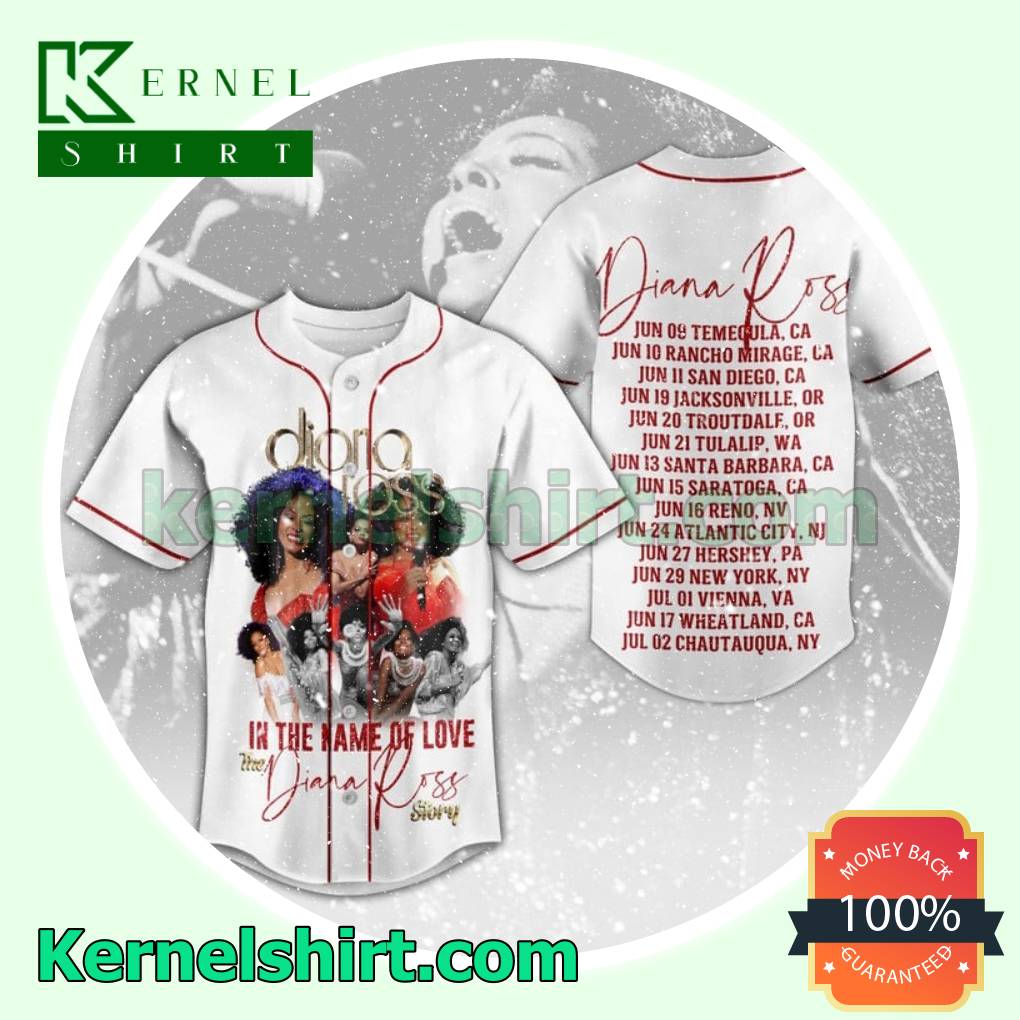 Diana Ross In The Name Of Love The Diana Ross Story Fan Jersey Shirts