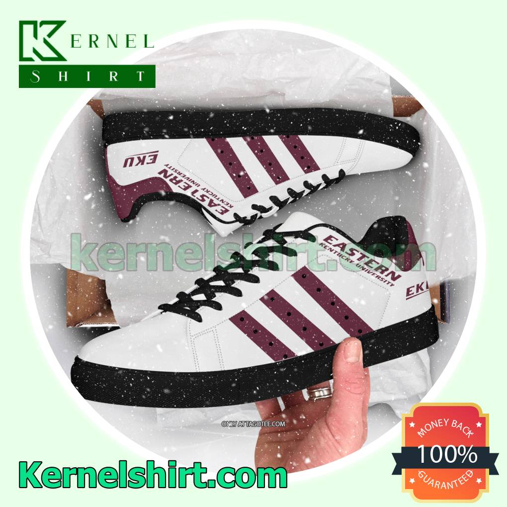 Eastern Kentucky University Logo Adidas Sneakers a