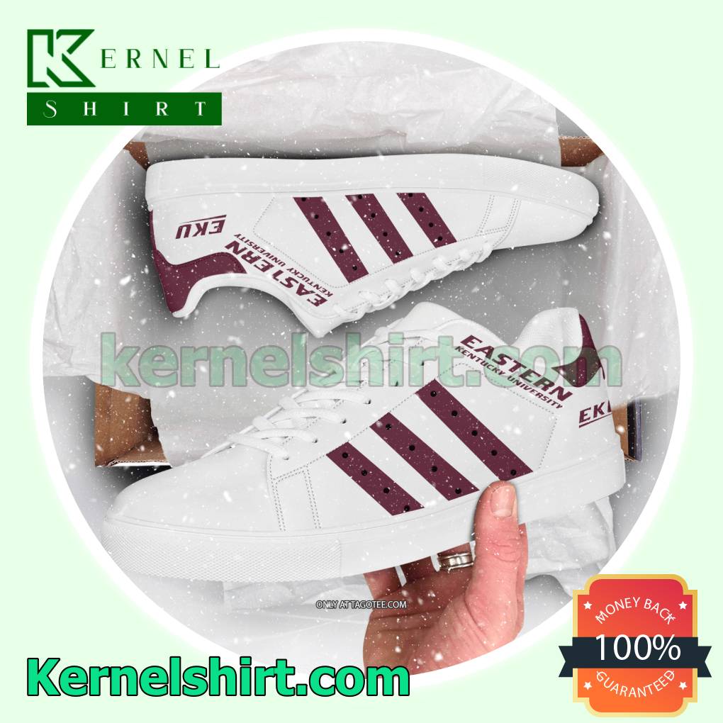 Eastern Kentucky University Logo Adidas Sneakers