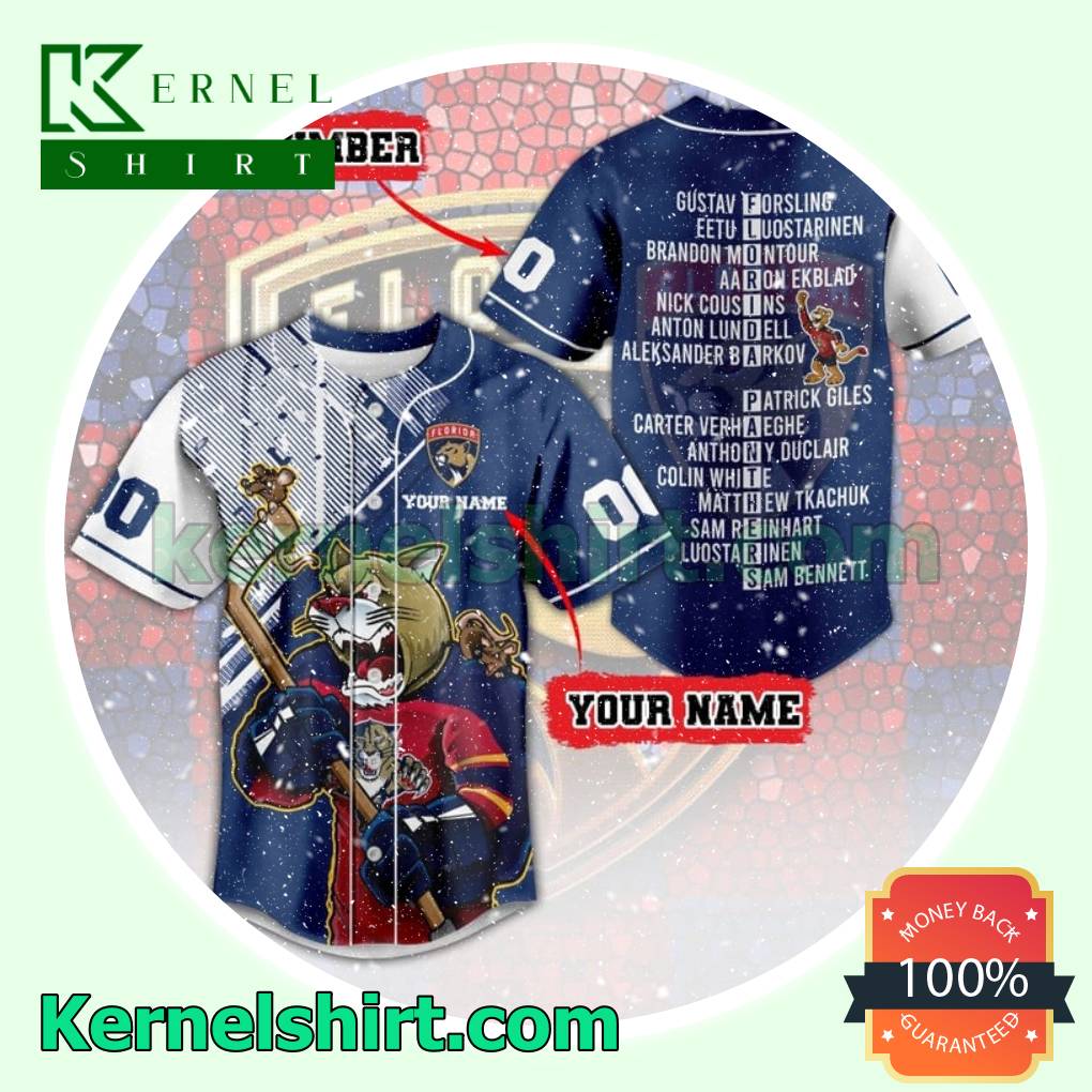 Florida Panthers Player Names Personalized Fan Jersey Shirts