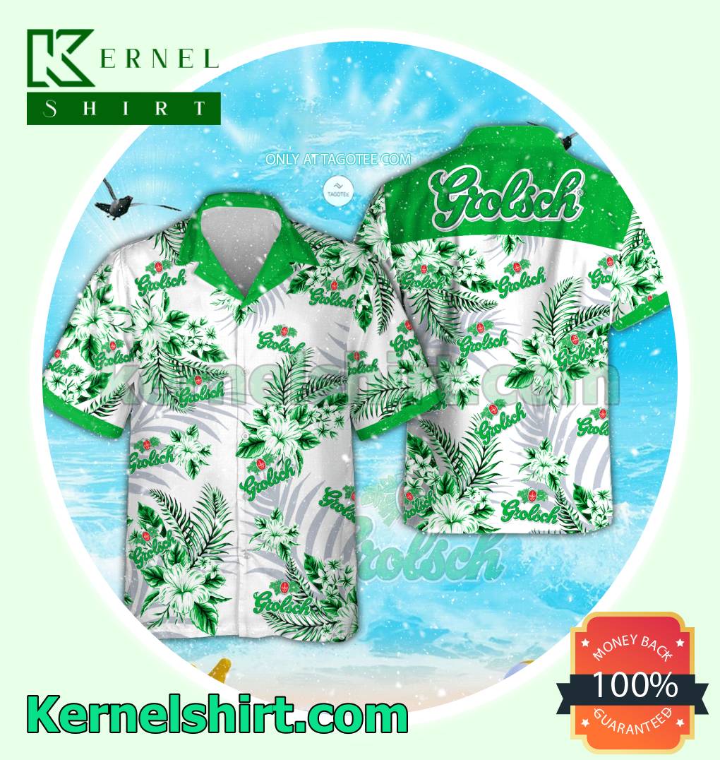 Groisch Summer Aloha Shirt, Beach Shorts