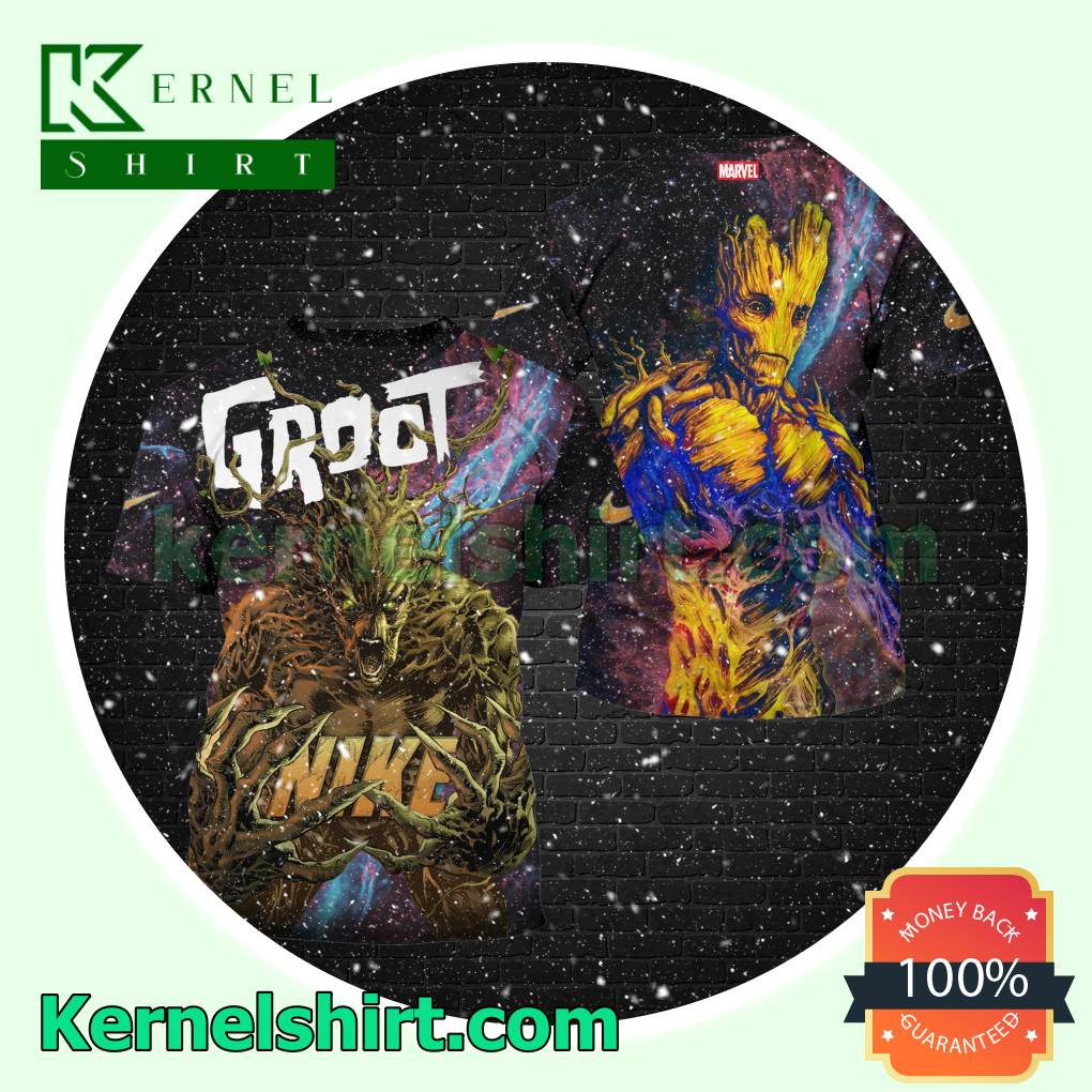 Groot Nike All Over Print Marvel Unisex T-shirts