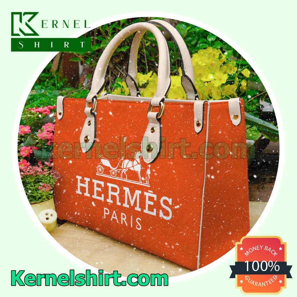 Hermes Paris Orange Womens Luxury Bag a